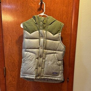 Patagonia Olive Green Hooded Vest